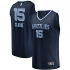 Camiseta Brandon Clarke 15 Memphis Grizzlies Icon Edition Armada Hombre